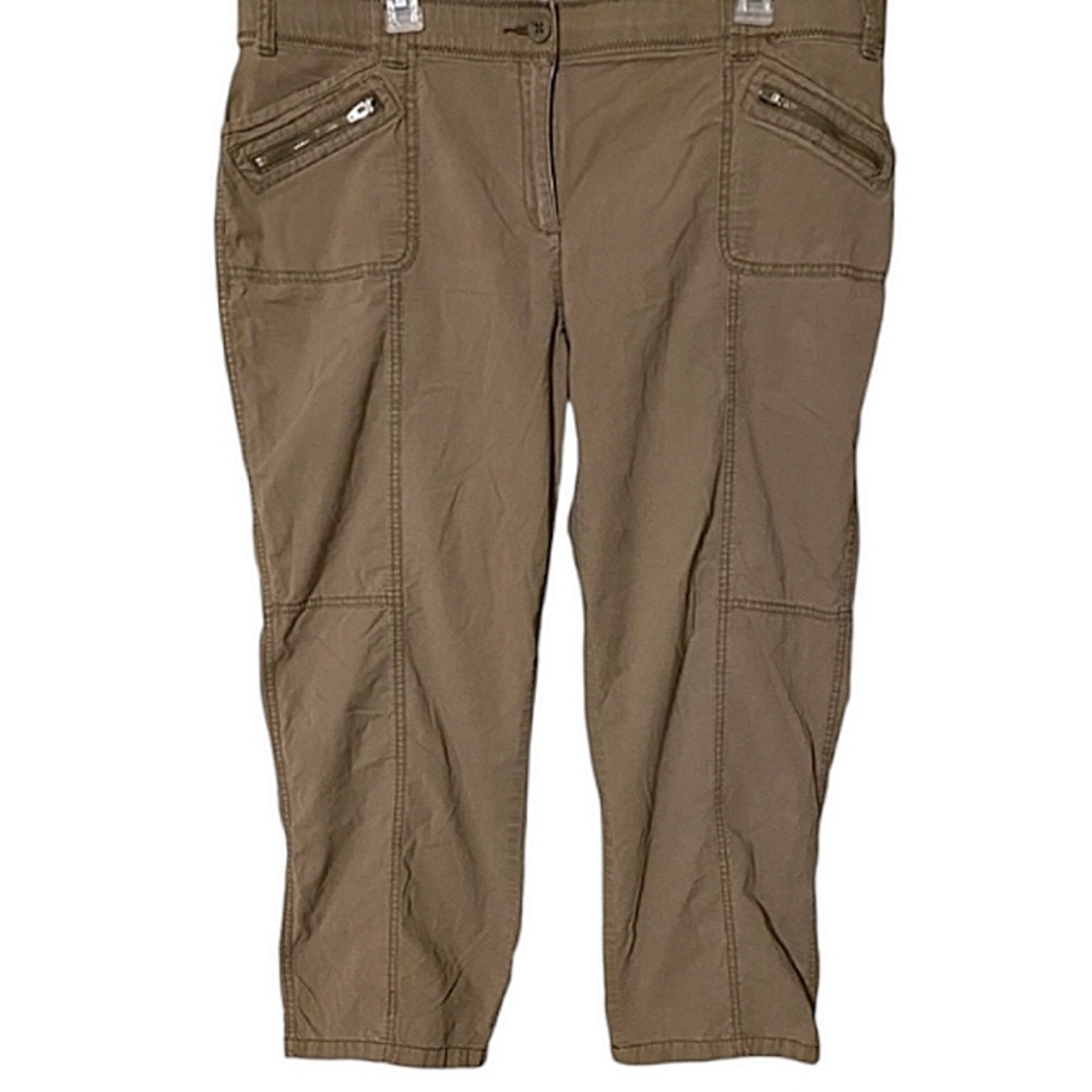 Chico's brown crop pants